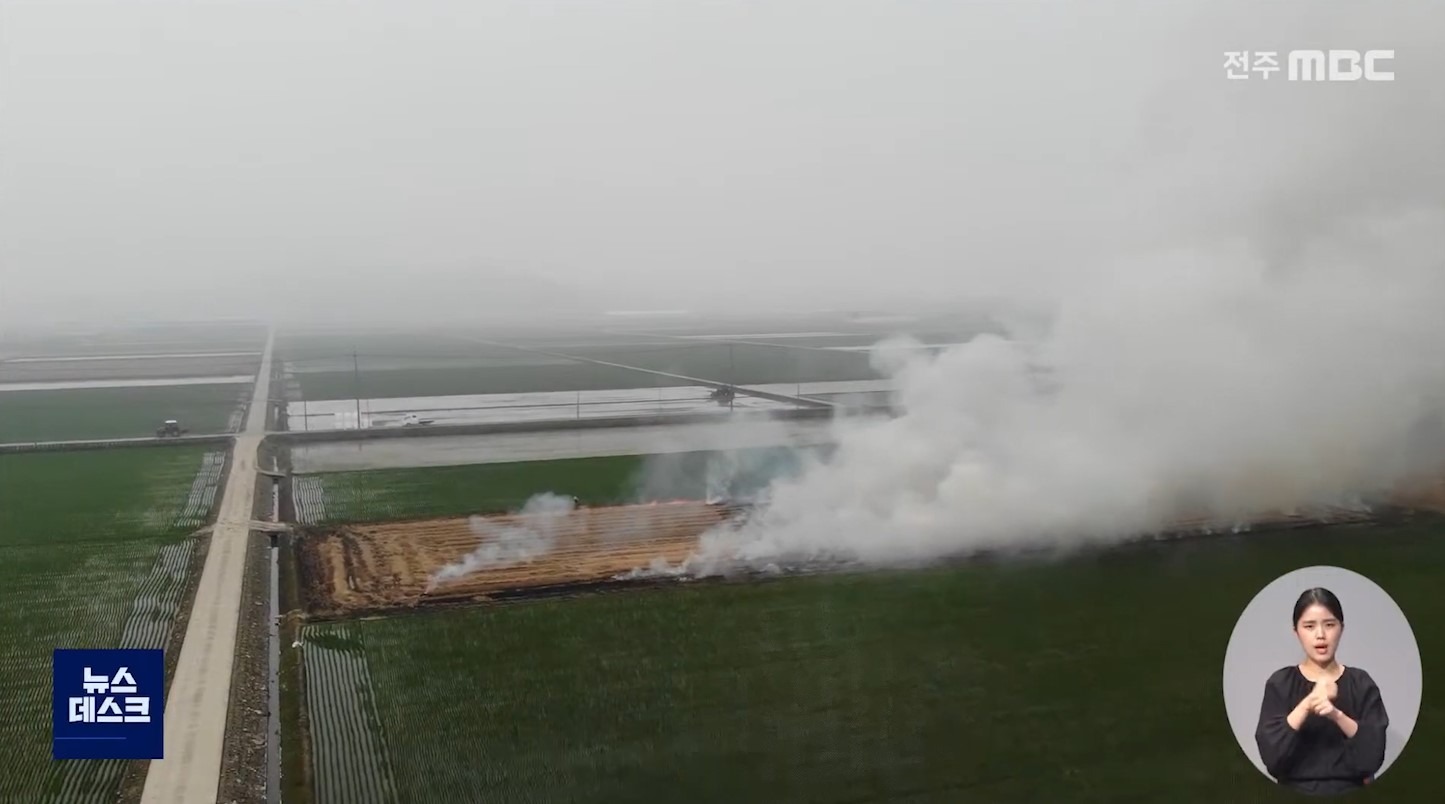 전주시, 보릿짚 안 태우면 1ha당 20만 원 제공