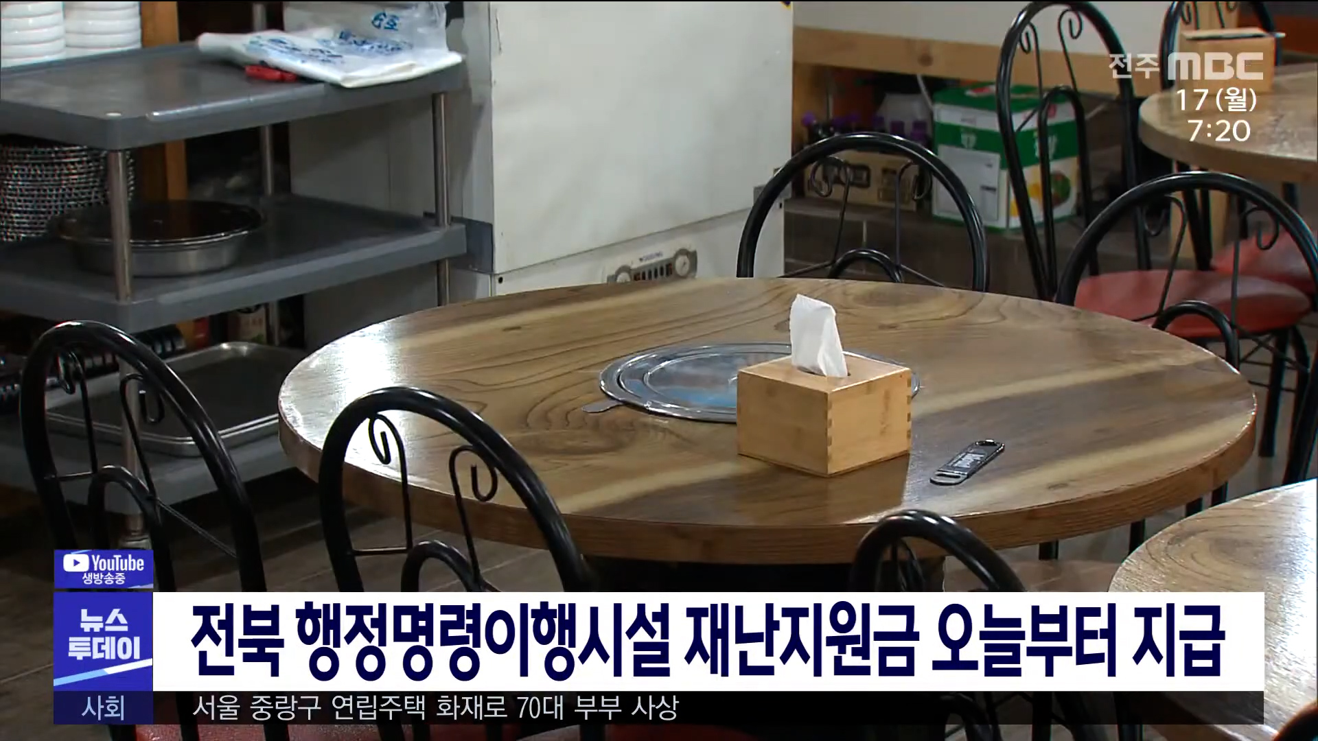 전북 코로나 영업제한시설 재난지원금 17일부터 지급