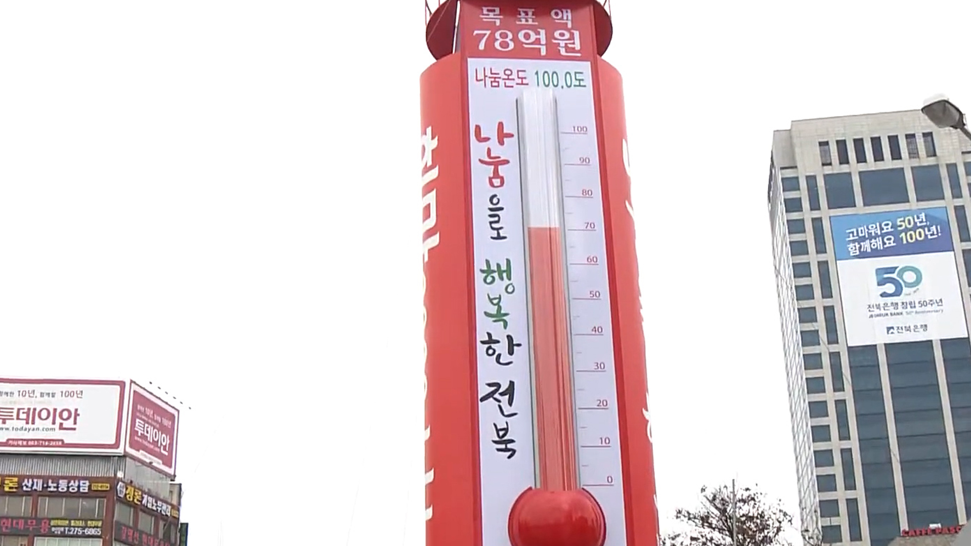 사랑의 온도탑 '137도'..