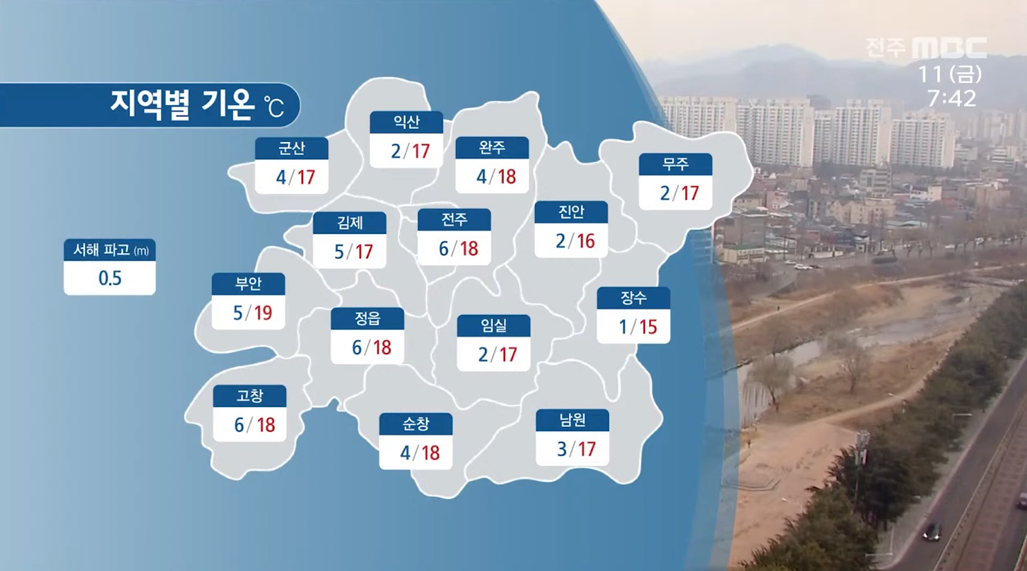 낮 기온 15도 이상으로 올라 포근