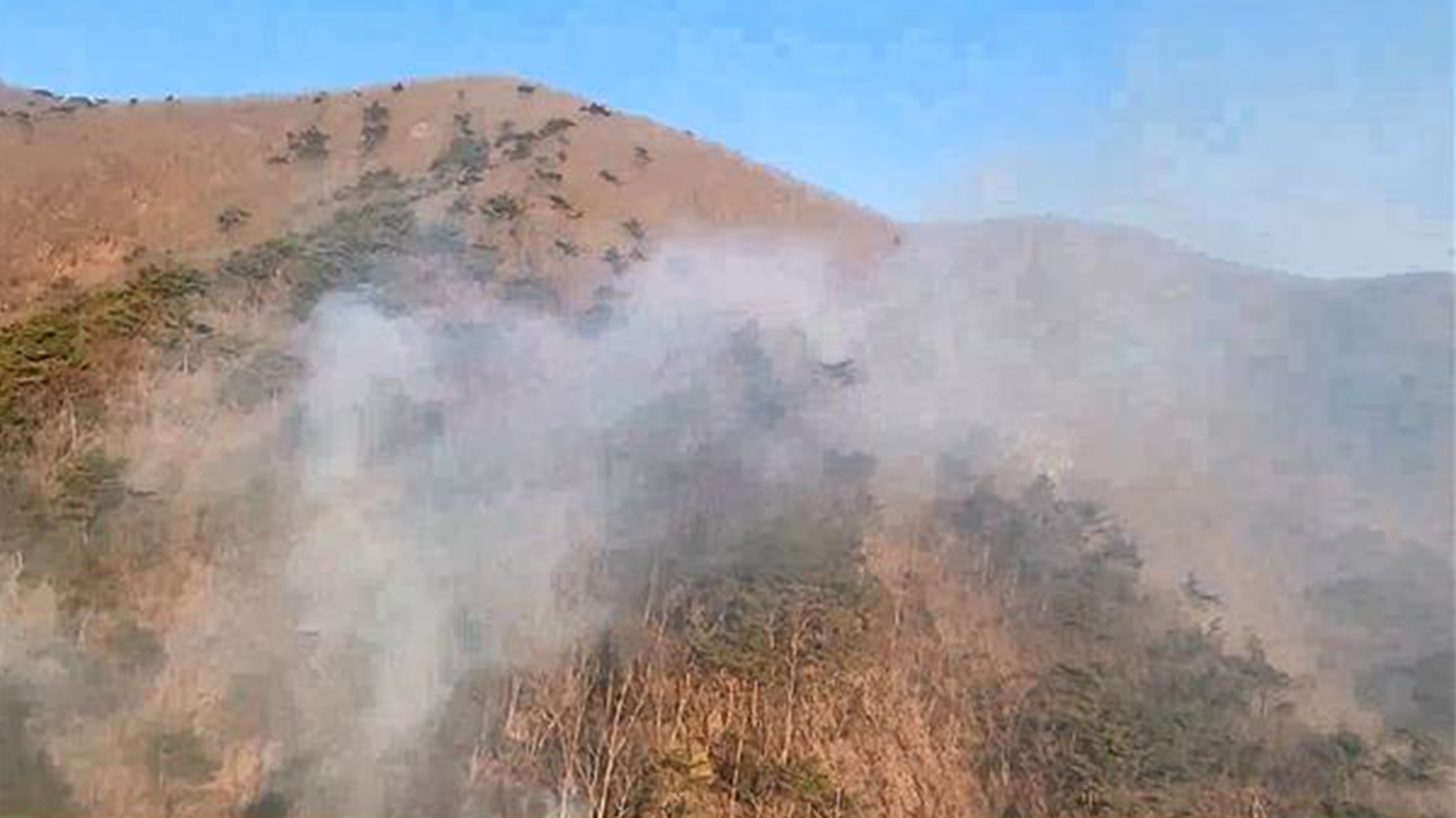 도내 이틀 새 산불 4건 잇따라..산불경보 '경계'