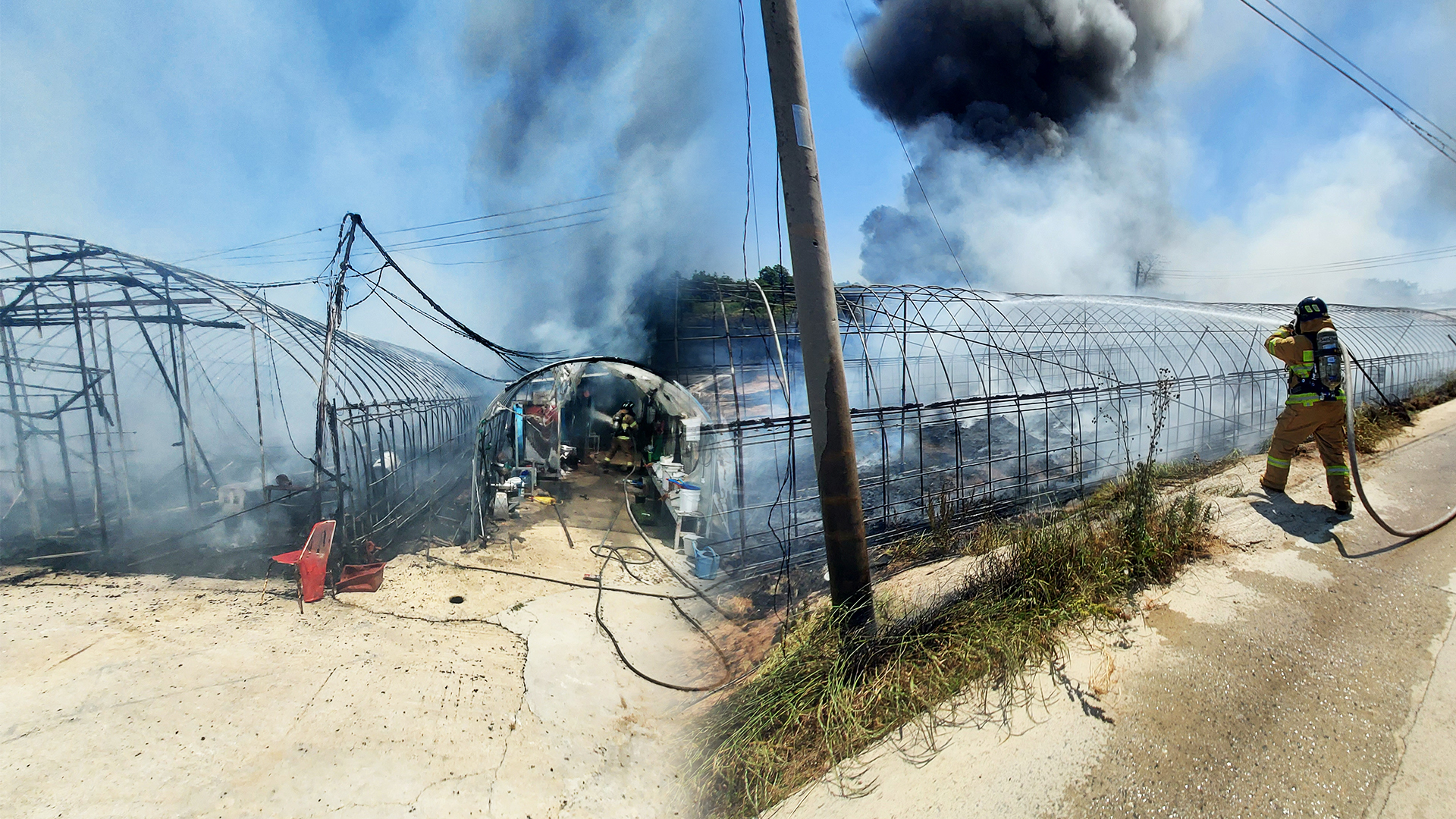 정읍 양계장서 화재..병아리 3만 마리 폐사
