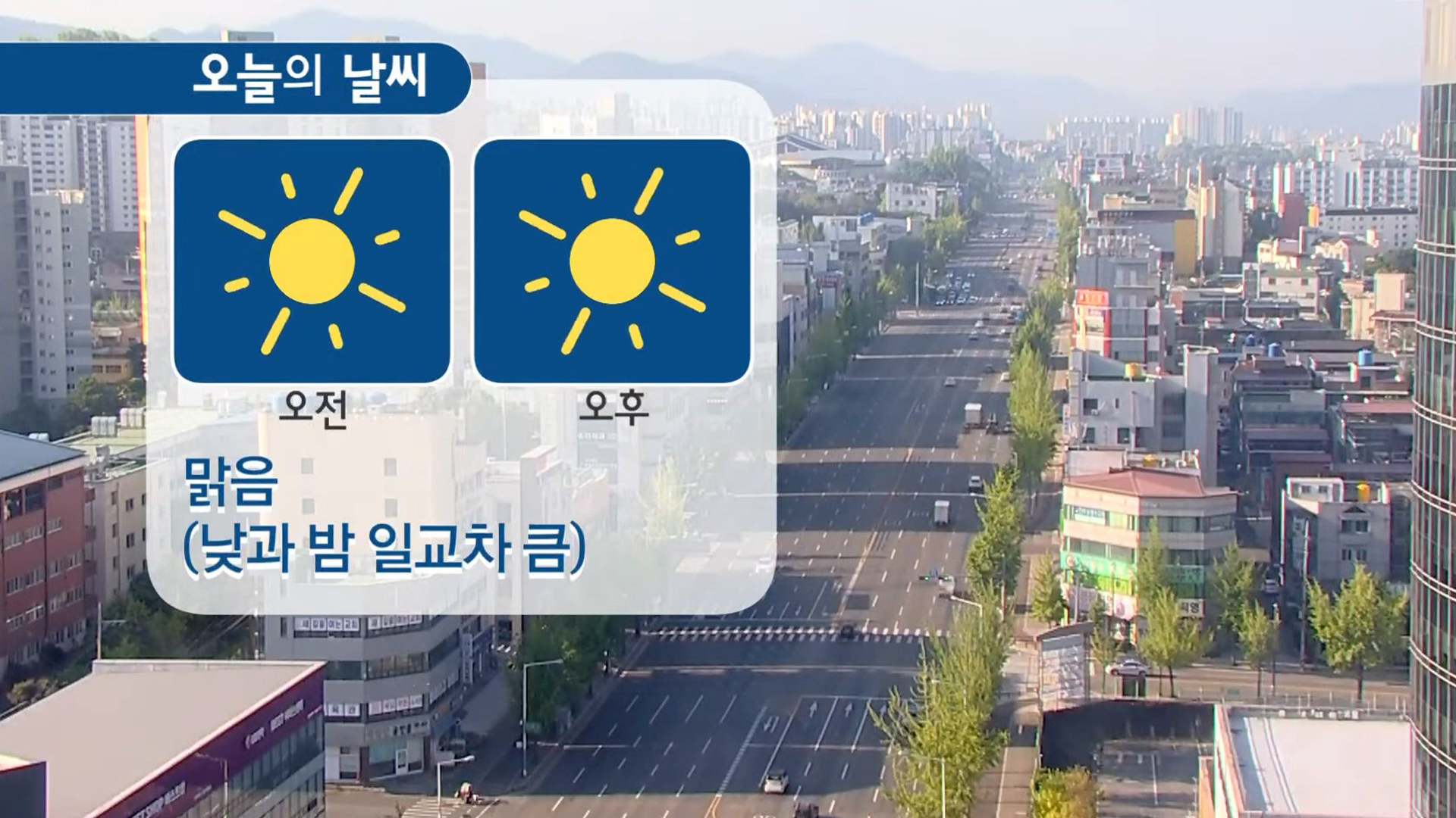 오늘도 일교차 큰 날씨 23-27도 분포