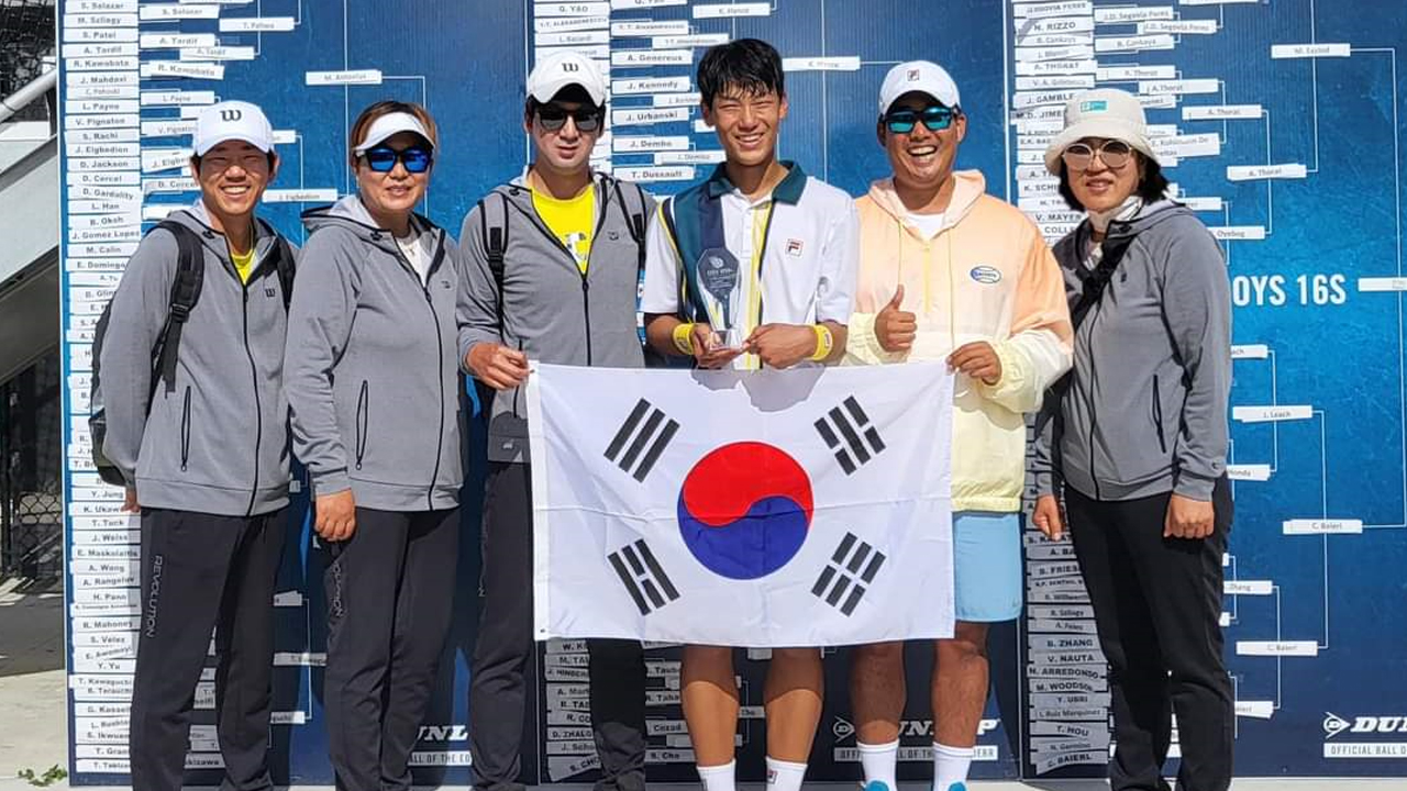 테니스 유망주 조세혁, '에디허 14세부 남자 단식'