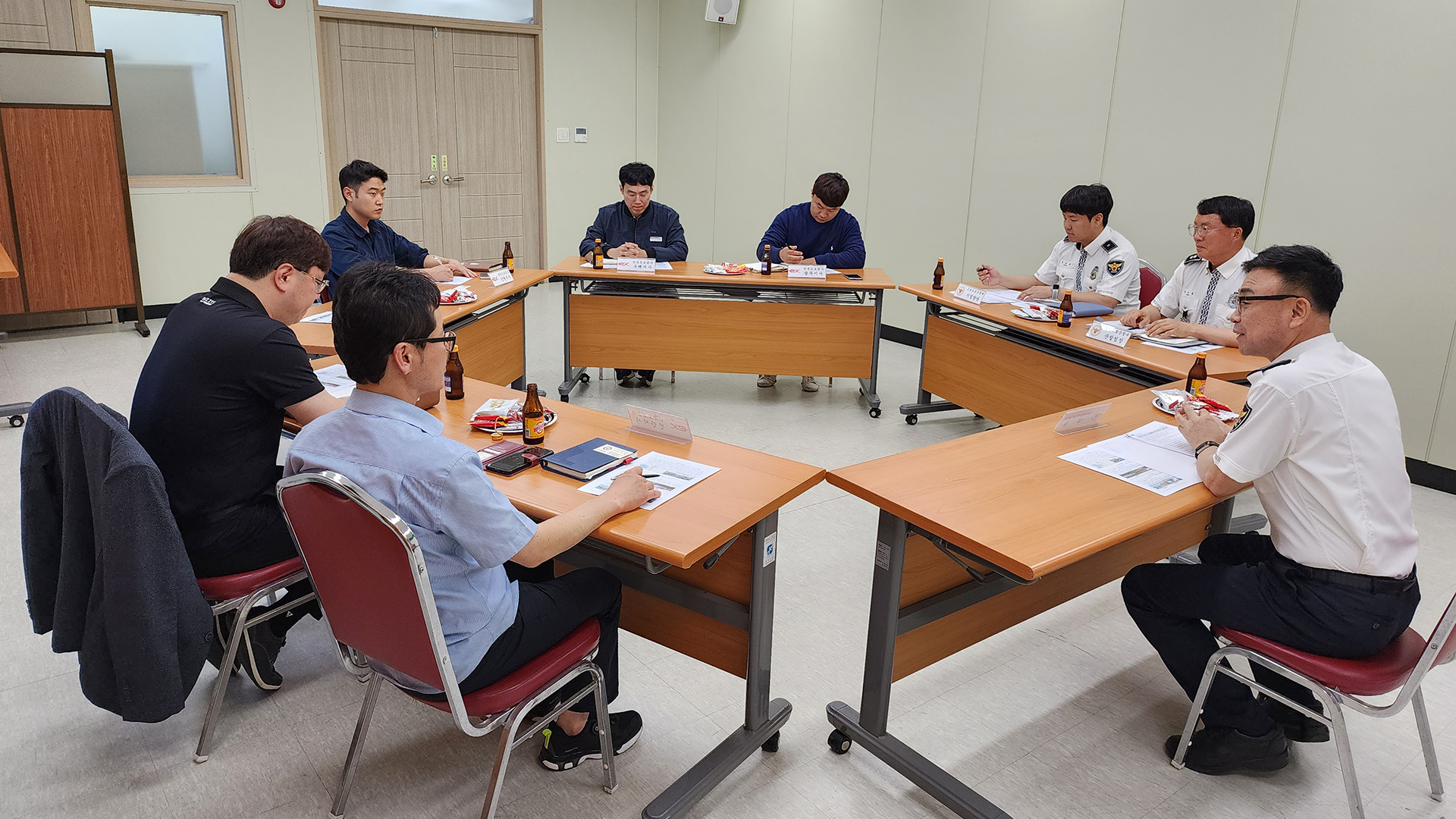 전북경찰청, 제9지구대 공사현장 교통사고 예방 간담회