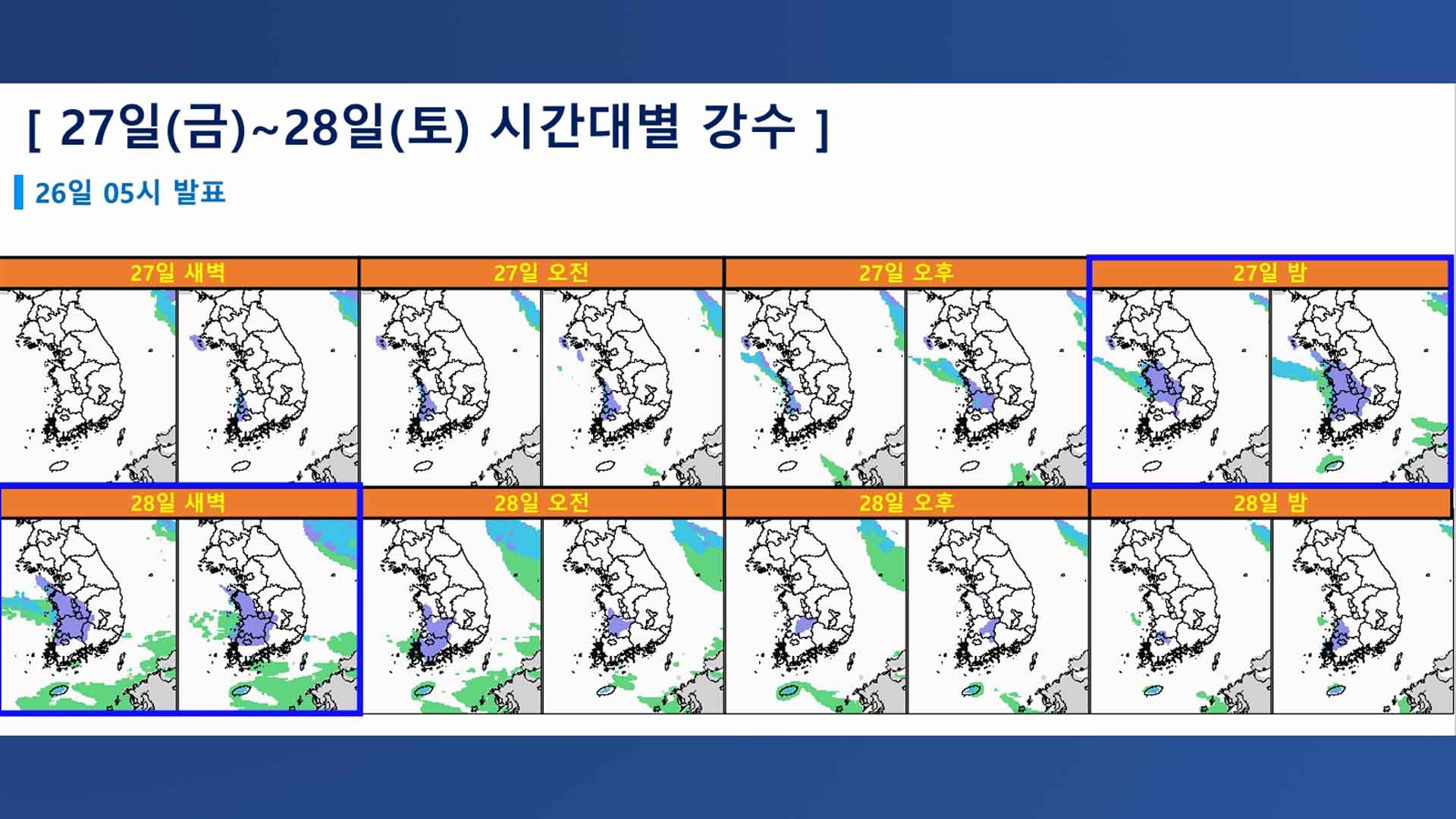 금요일 밤부터 눈 폭탄 예보.. 서해안·남부내륙 20cm 이상