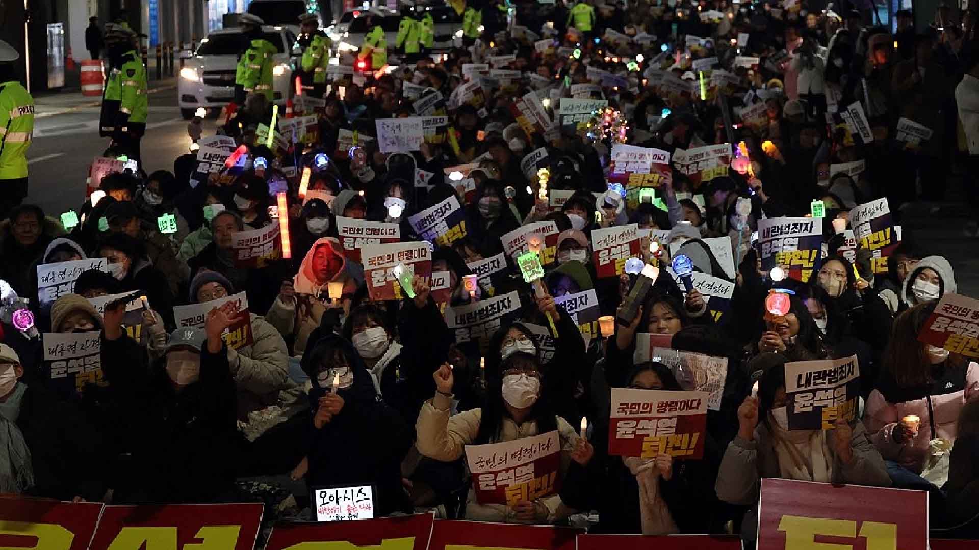 전주에서 윤석열 즉각 체포와 파면·국민의힘 해체 촉구 집회