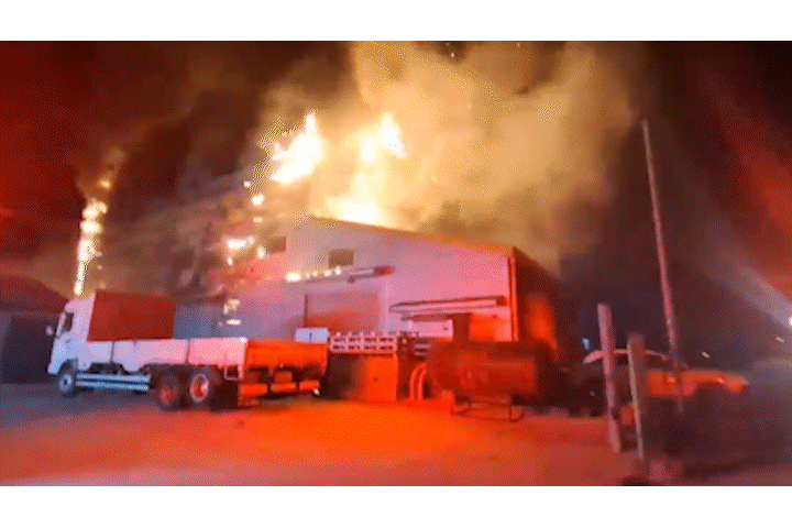 부안 정미소에서 화재..7800만 원 피해