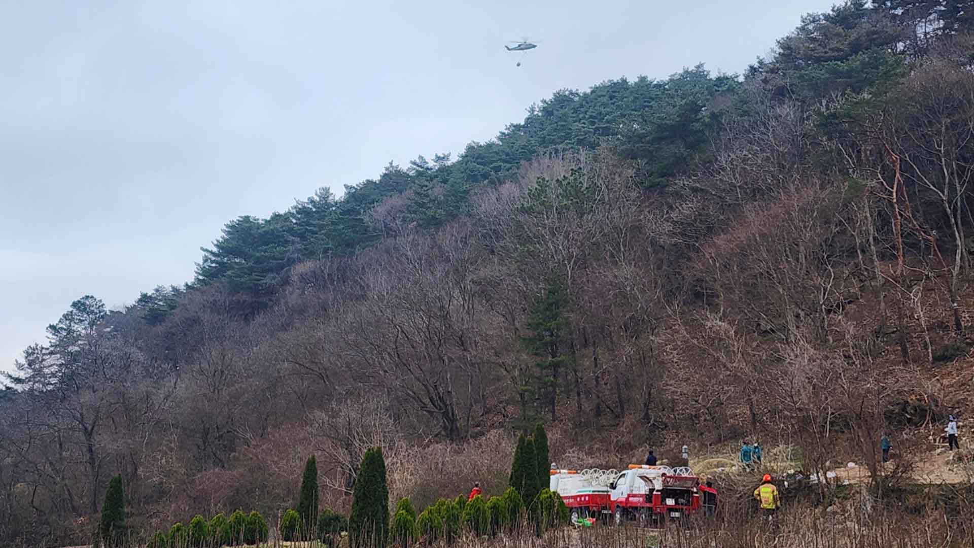 순창 쌍치면 산불 이틀 만에 완진..임야 3ha 소실