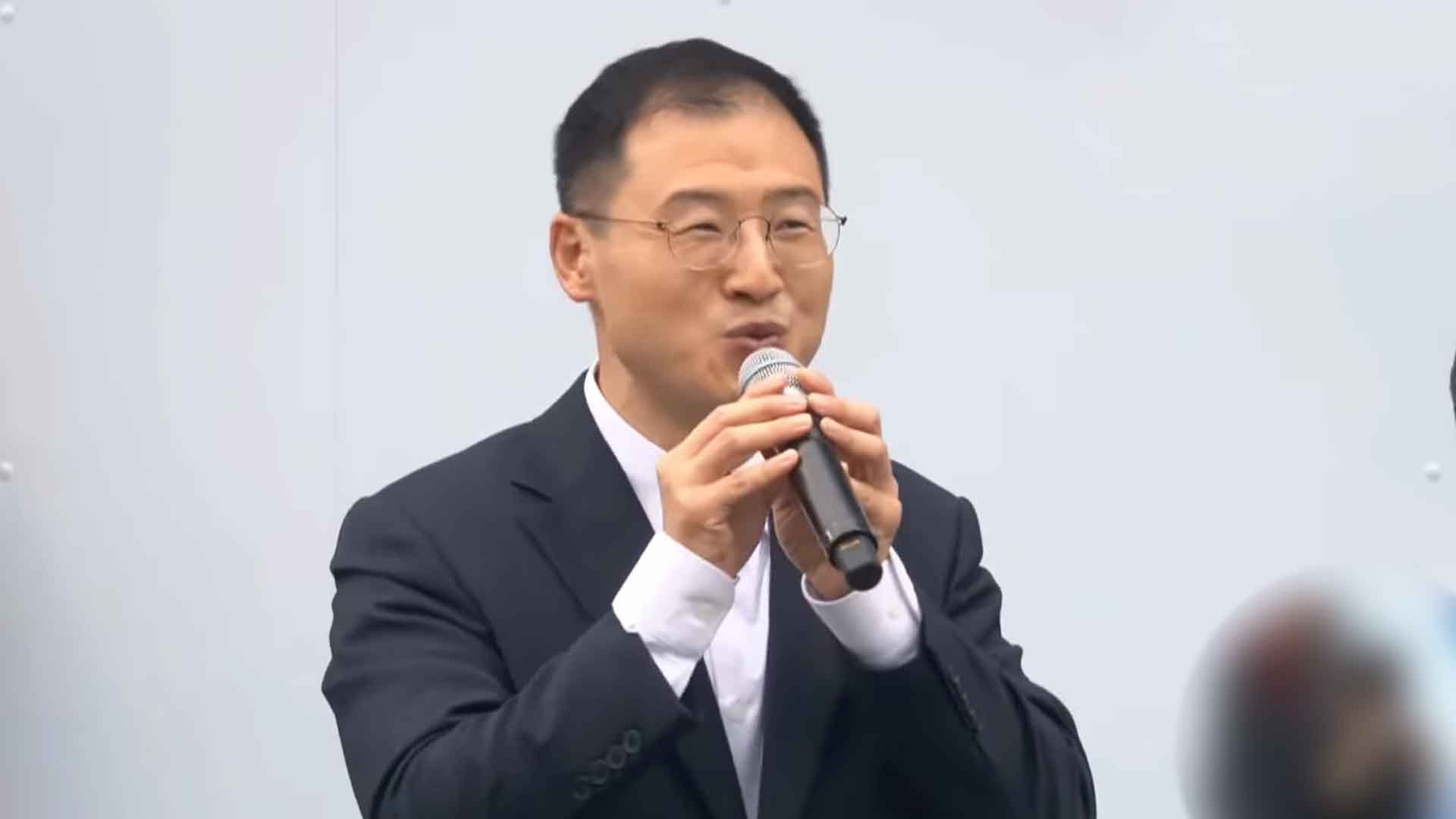 '국힘 탈당' 김상욱 의원, 익산에서 이재명 지지 선언