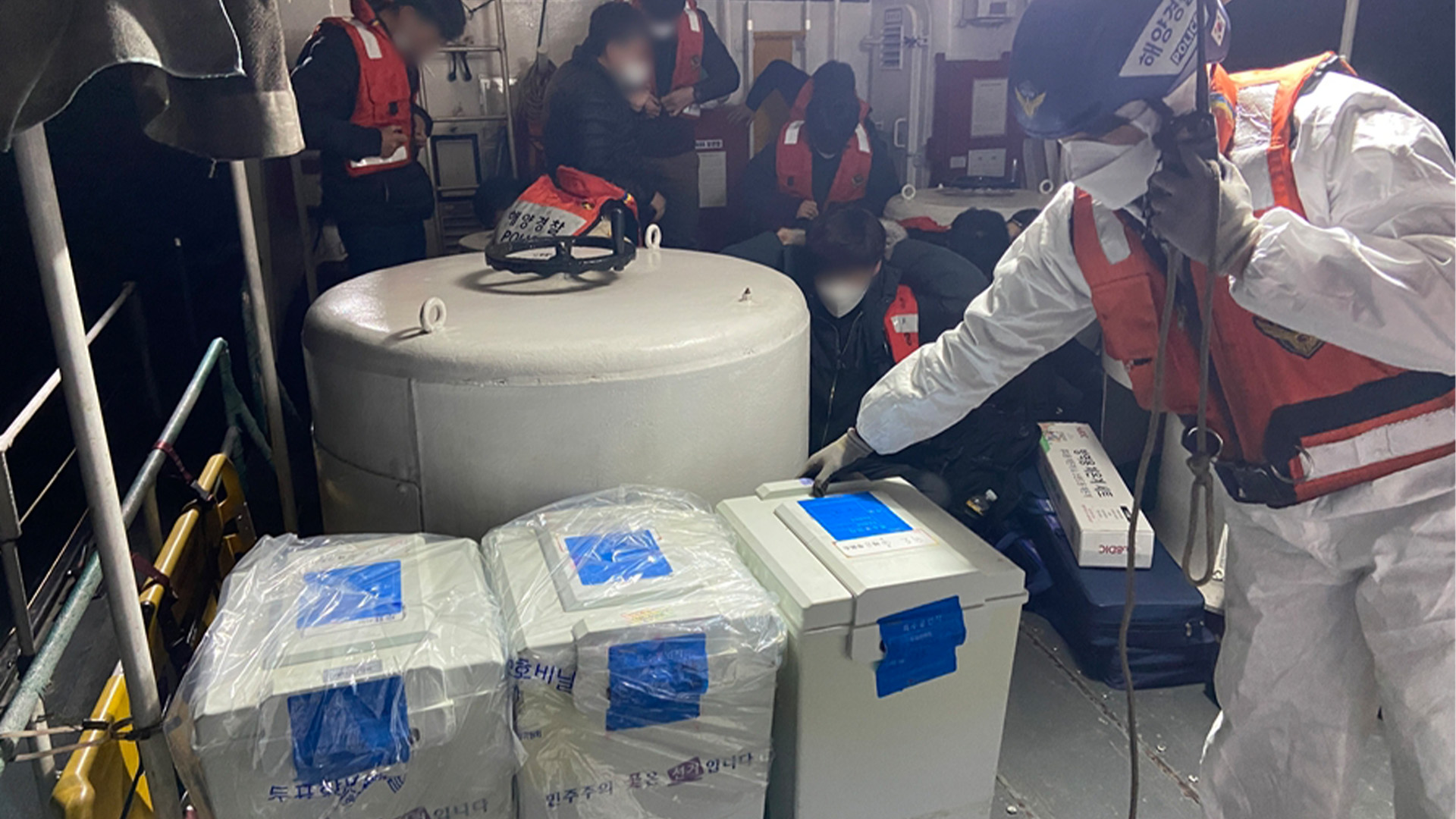 전북 도서지역 투표함, 행정선·경비함 이용해 회송