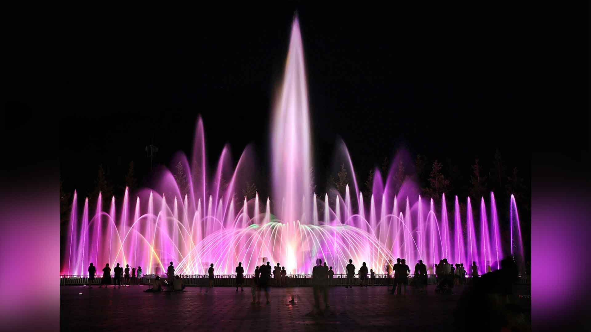 정읍 내장산 워터파크 음악분수 가동..10월까지 매일 운영