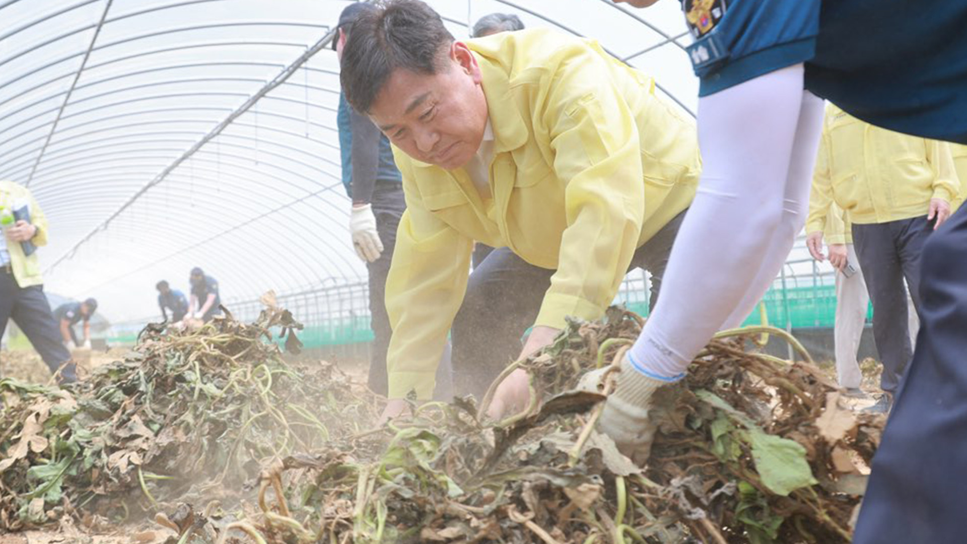 김관영 전북도지사, 고창 수해 농가 방문