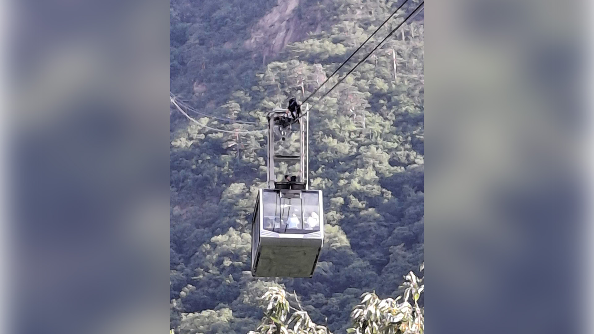 설악산 케이블카 멈춤 사고.. 4시간 30여분 만에 '전원 구조'