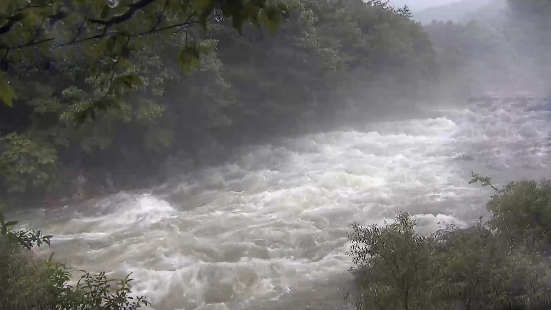 남원 뱀사골 비 시간당 '59mm'.. 남원·순창·임실·정읍 호우경보로 강화