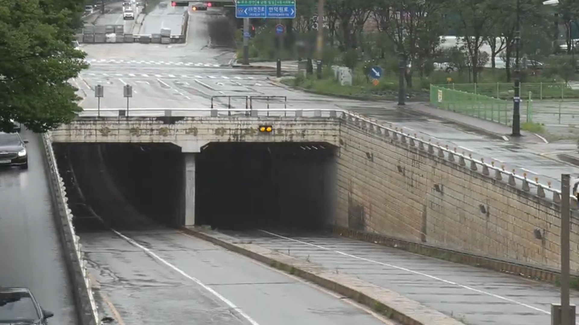 지하차도 진입 차단 시설 정읍 2곳 미설치