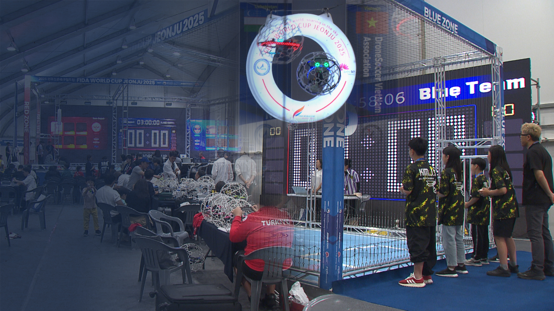 종주도시에서 막 오른 전주드론축구월드컵