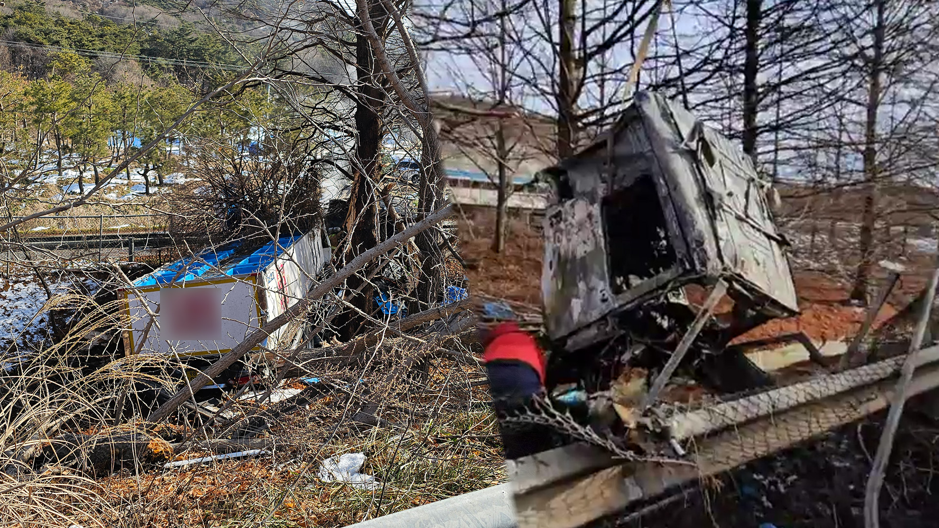 서해안고속도로 차량 3대 충돌 후 화재..1명 사망·4명 부상