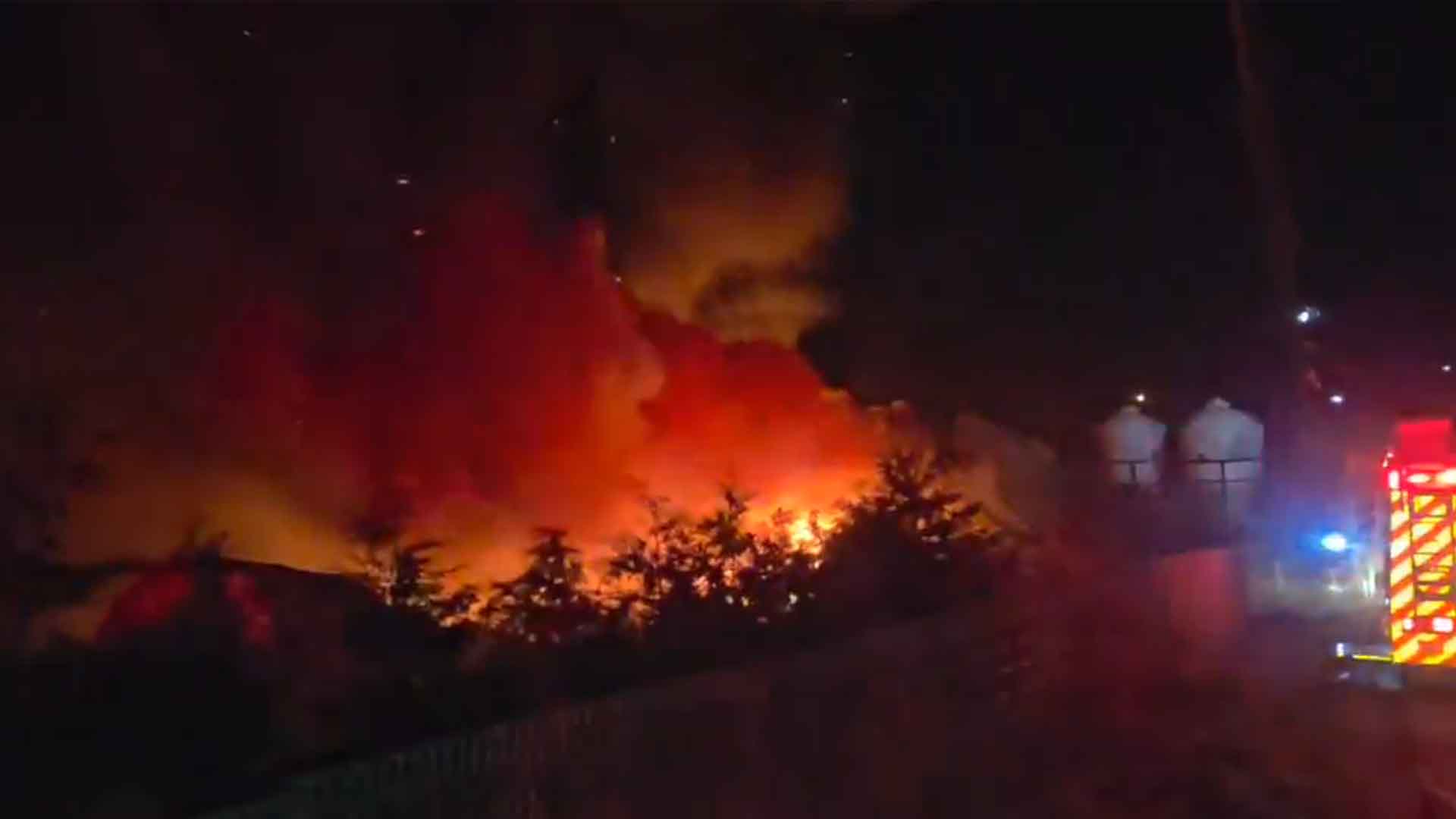 정읍 지역 돈사에서 화재.. 