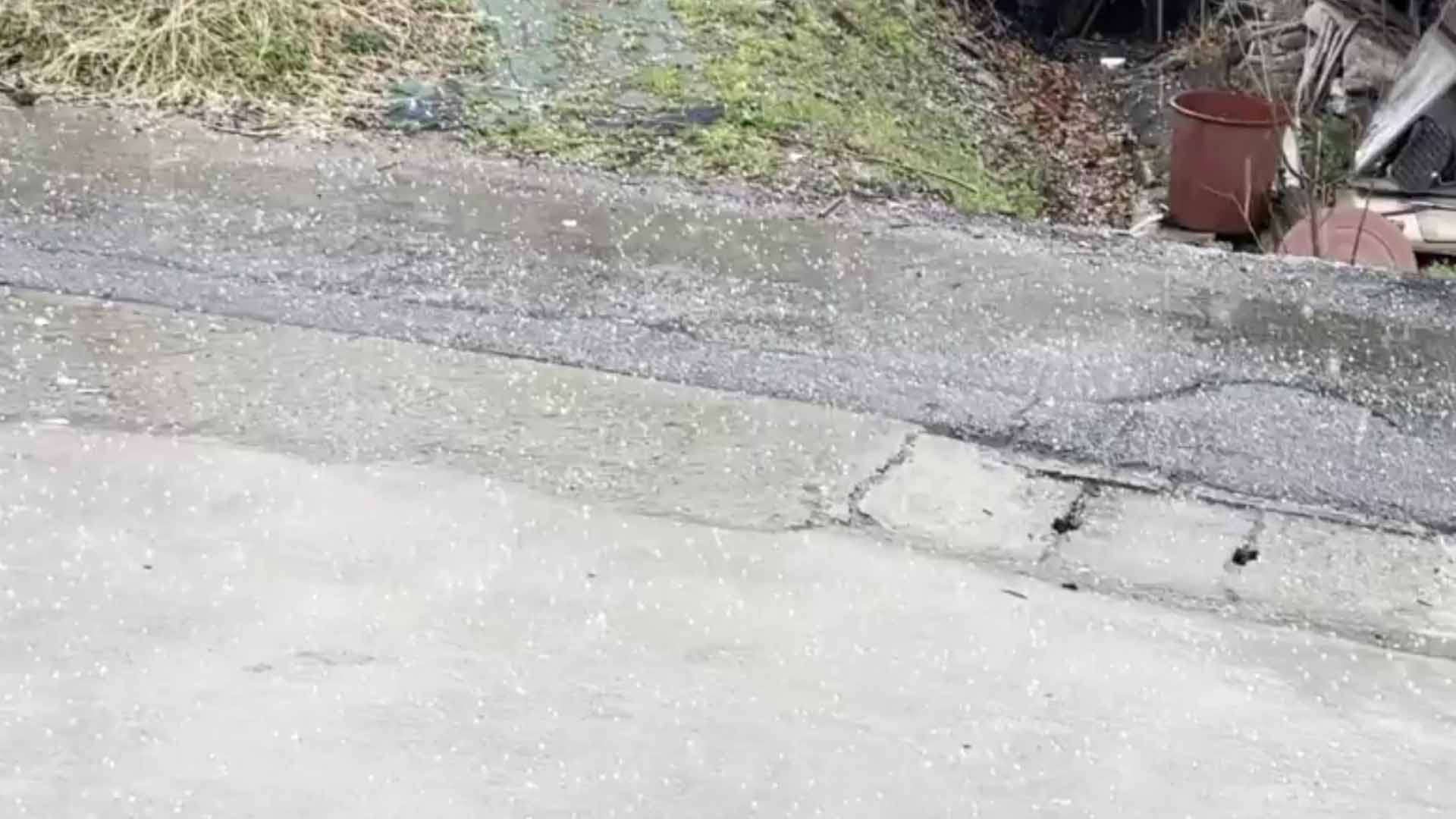 도내 곳곳 '우박'.. 전주 7분간 직경 0.6cm 우박 관측