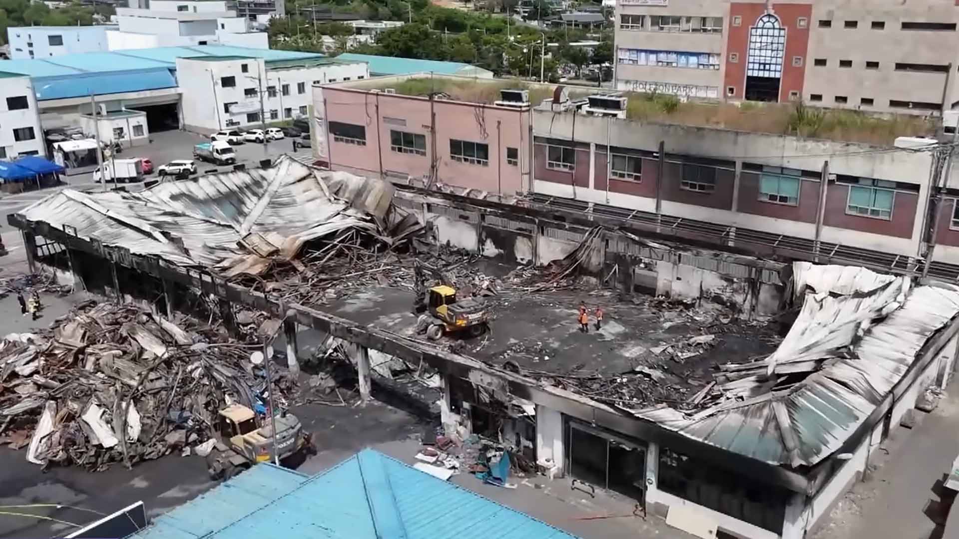 농수산물 도매시장 화재 복구 성금 행렬 이어져