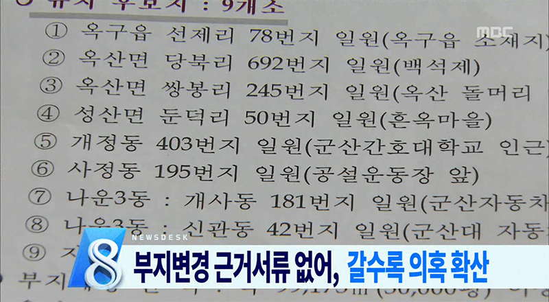 군산전북대병원 부지 선정 의혹 더 커져